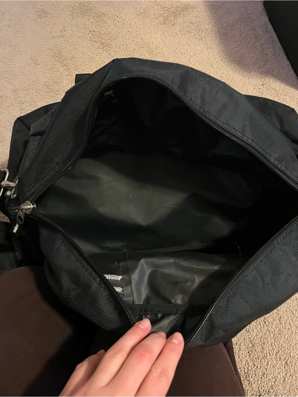 OGIO Black Men's Duffel Bag with Adjustable Shoulder Strap - Picture 9 of 14
